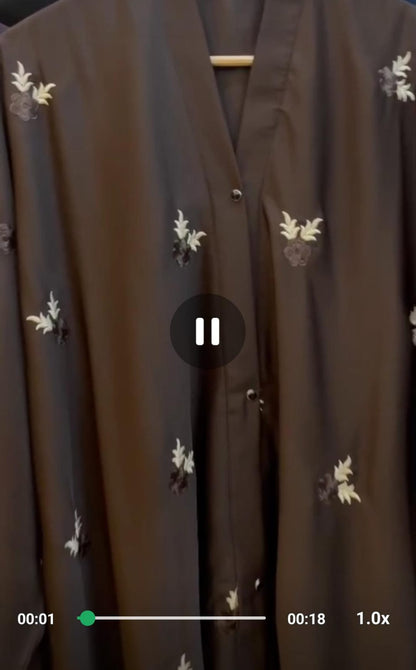 XL Size Embroidered Abaya
