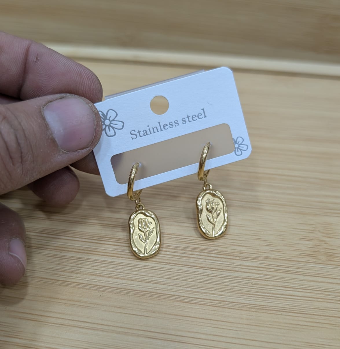 stainless steel earrings
