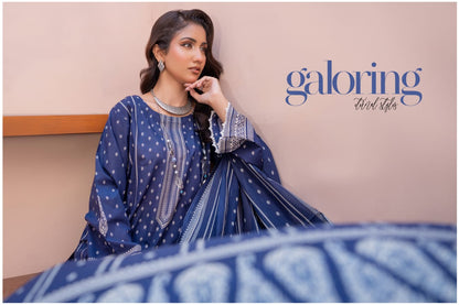 Bin Naeem DIGITAL PRINTED LAWN platinum