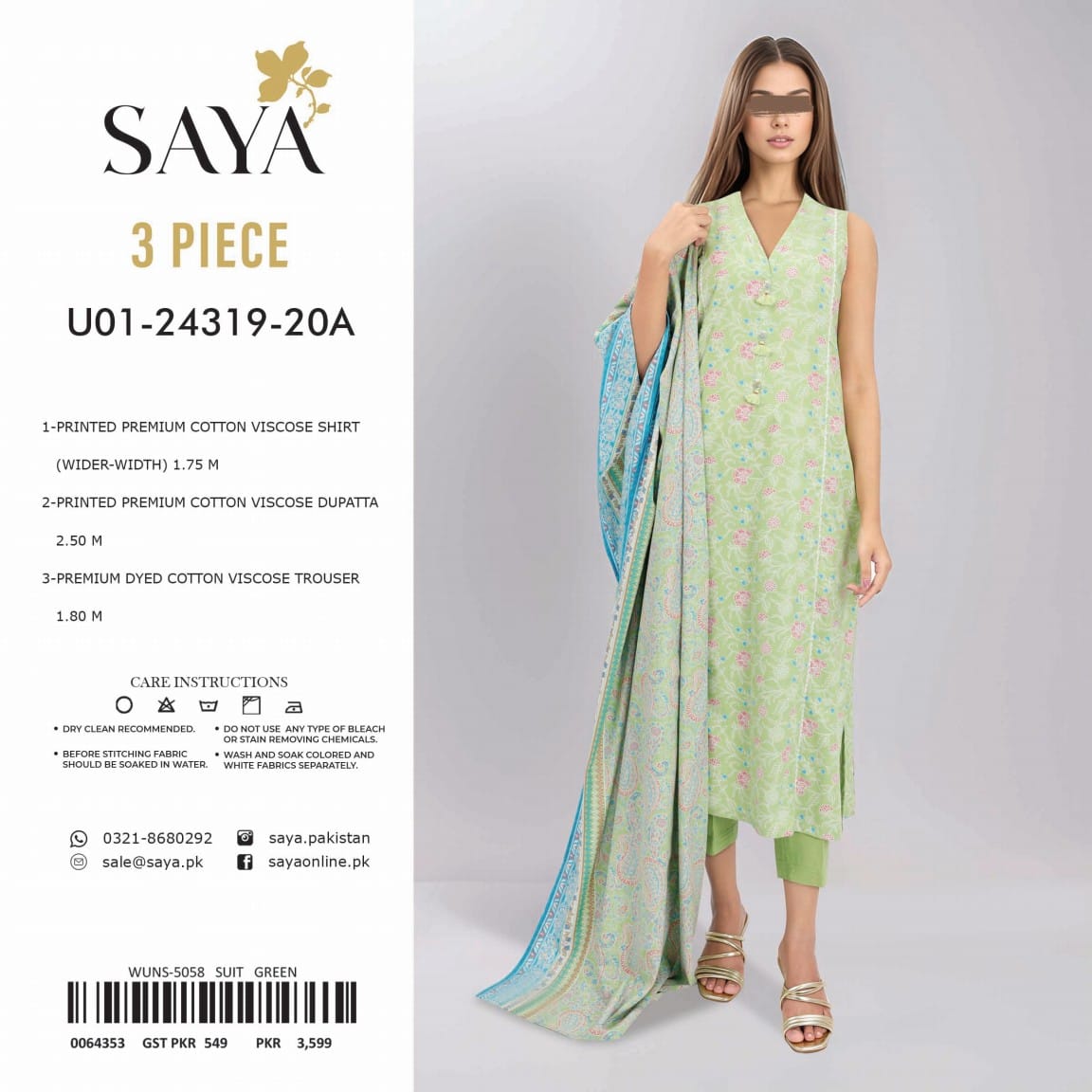 SAYA 3 Piece WINTER Collection