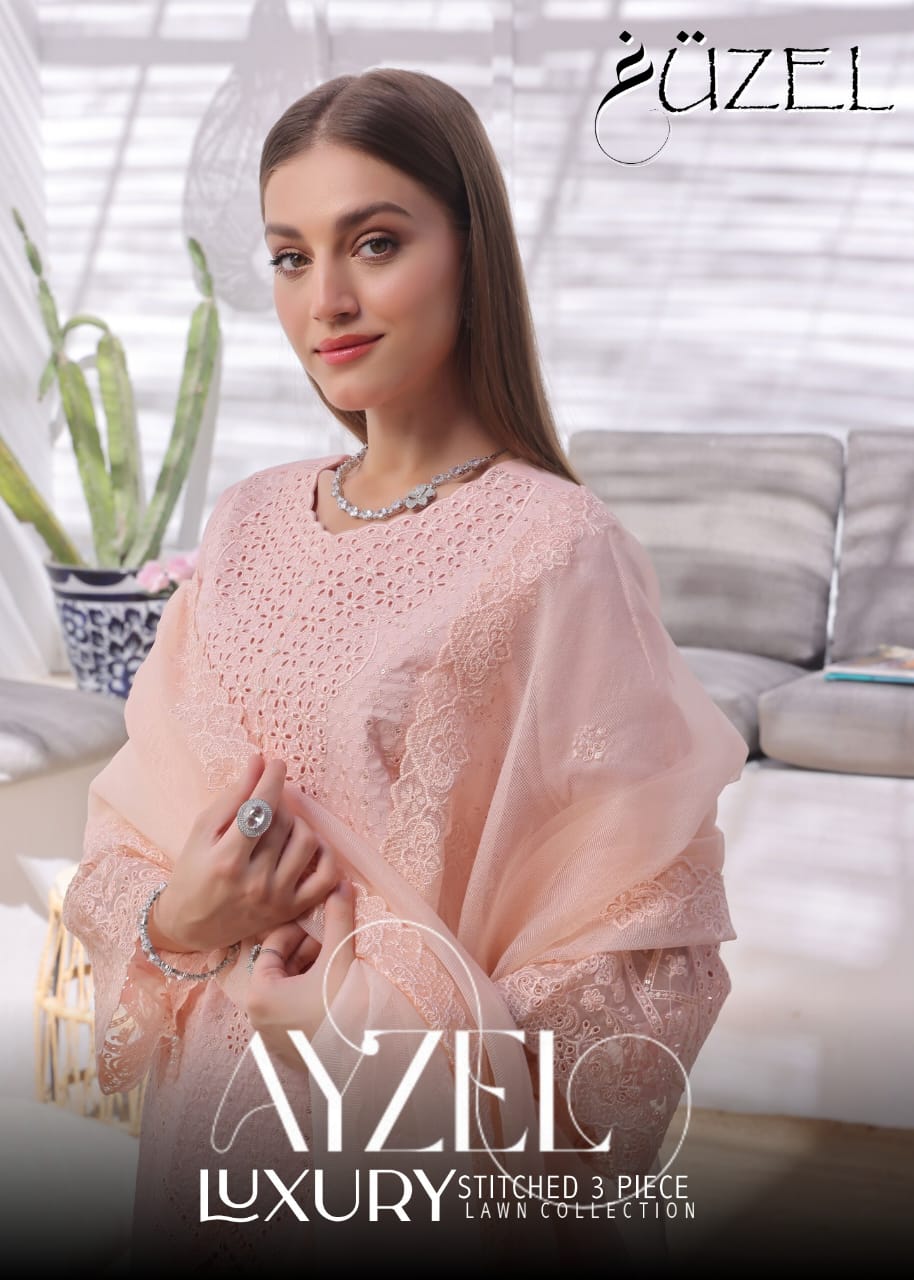 AYZEL GUZEL  FORMAL 3 PIECE Stitched Collection