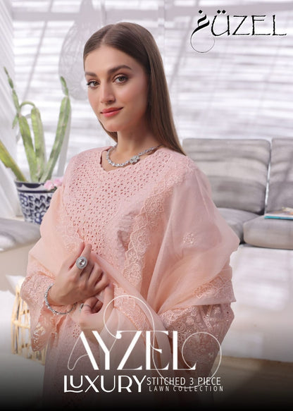 AYZEL GUZEL  FORMAL 3 PIECE Stitched Collection