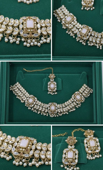 Shisha Kundan Choker set Necklace