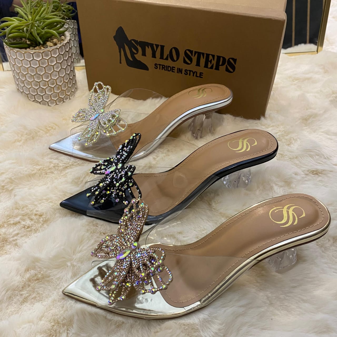 Prism Wings Transparent Heels