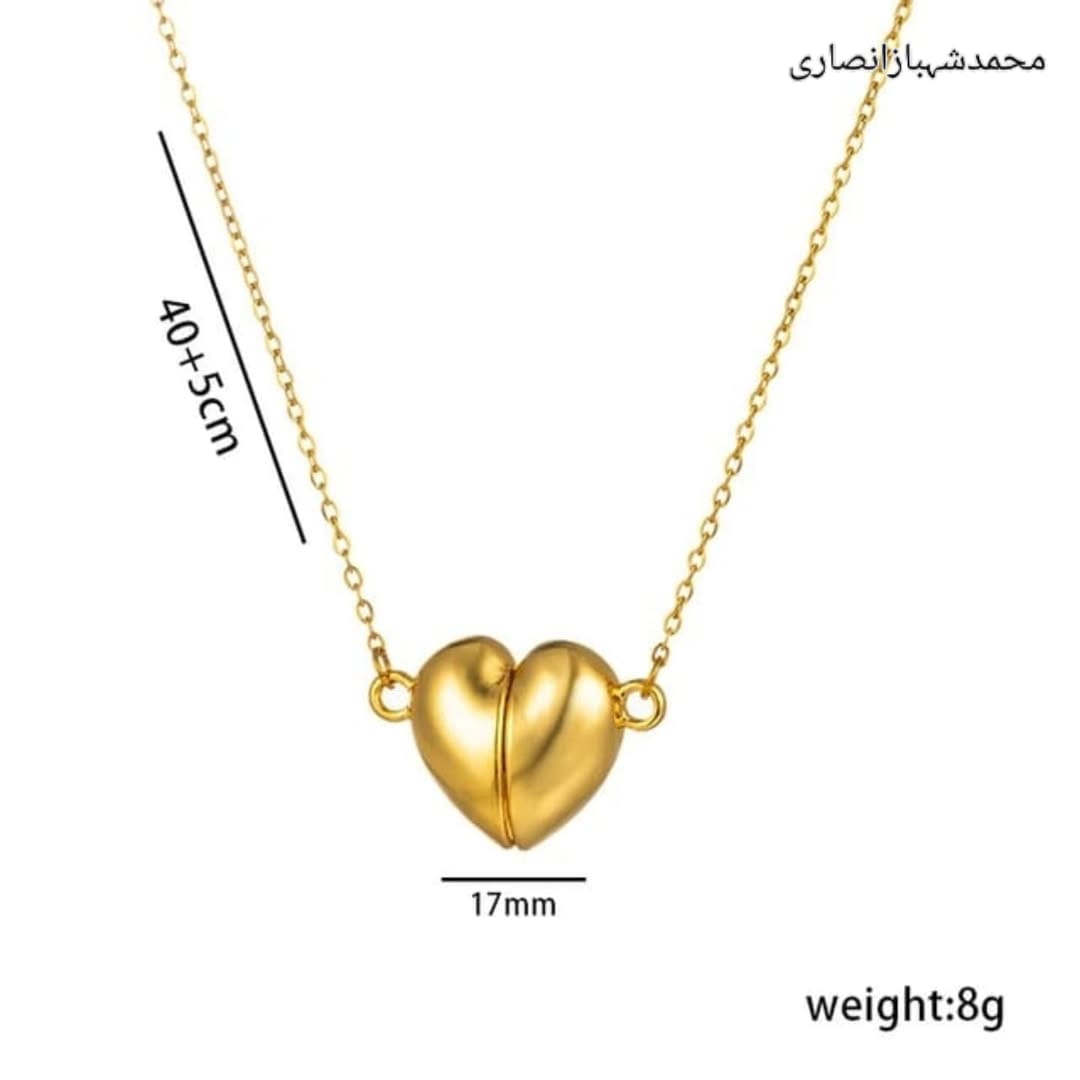 Magnet Heart Loket Chain