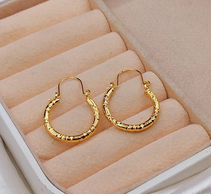 China gold plated earrings Bali