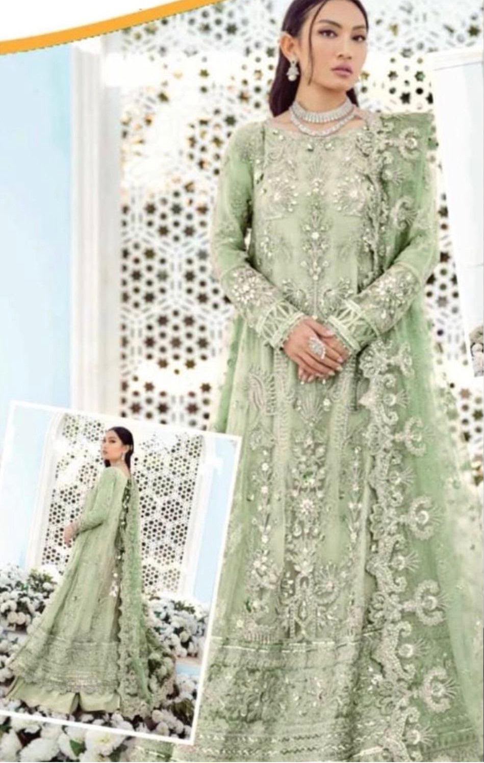 Fancy Chiffon Organza Net Mix Design