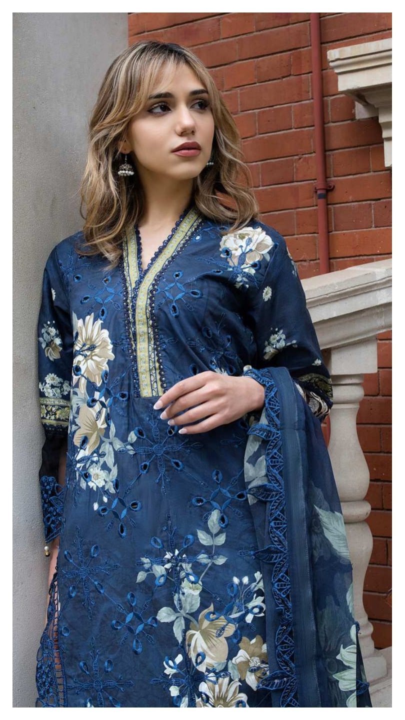 ALZOHAIB SUNSHINE BLOOM England Stories Embroidered Lawn