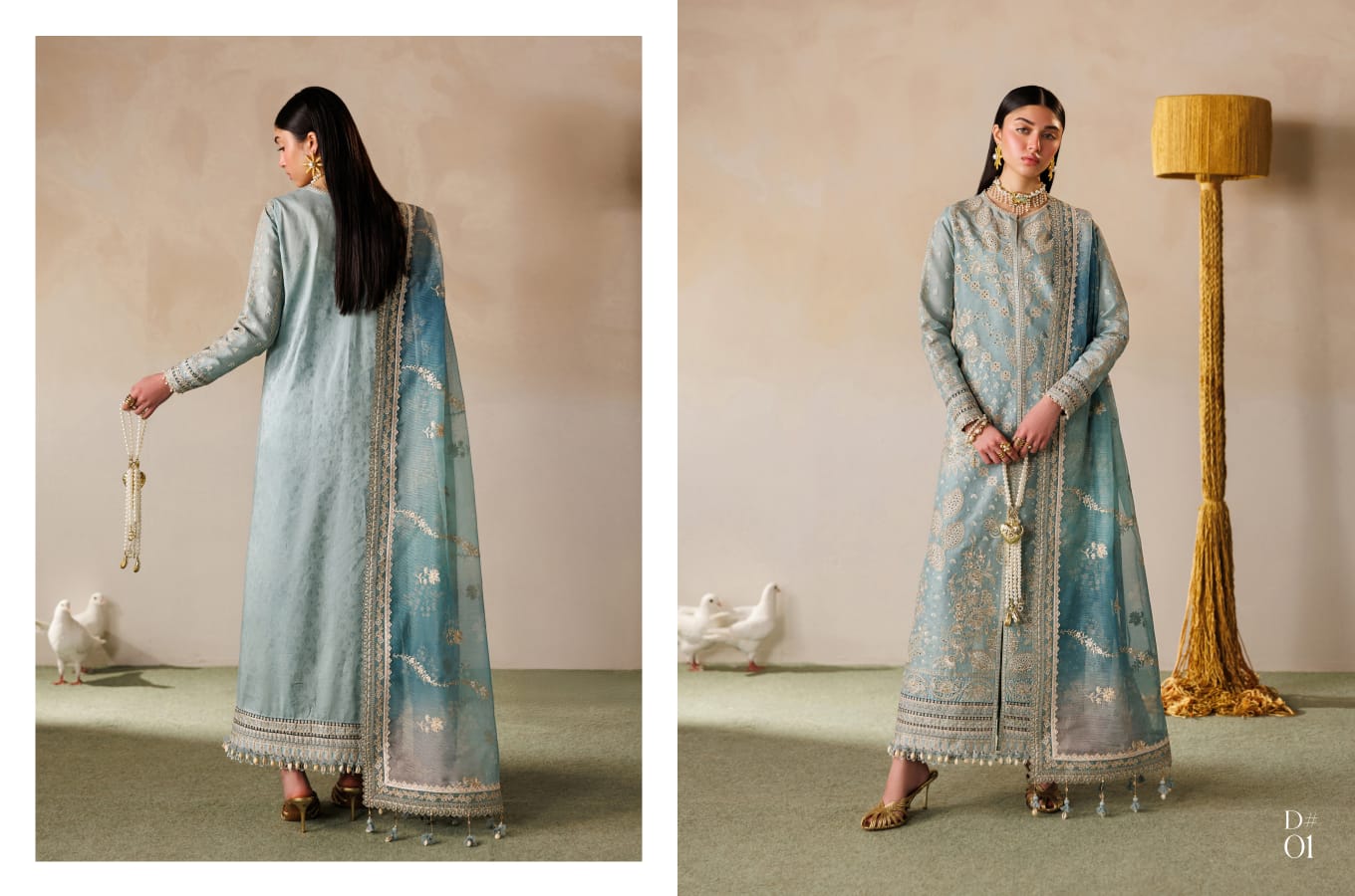 BAROQUE Embroidered LAWN 26 Eid Collection