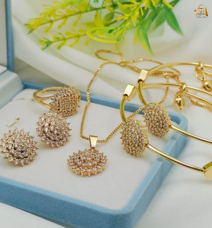 Zircon locket set