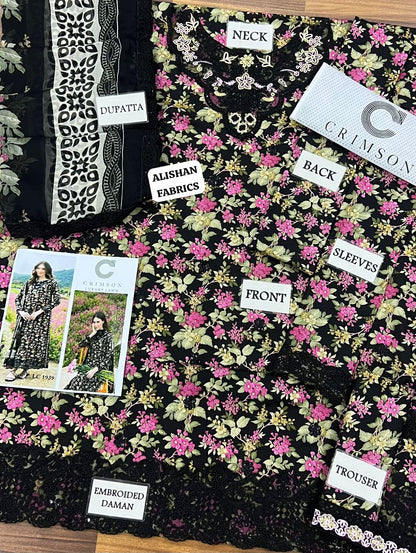 Izel Rosaa Crimson Lawn Collection 2026