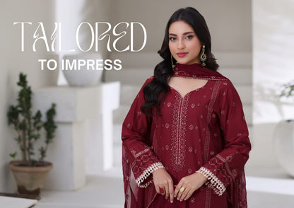 T.PARISHAY Embroidered 3 Piece Lawn EID Collection