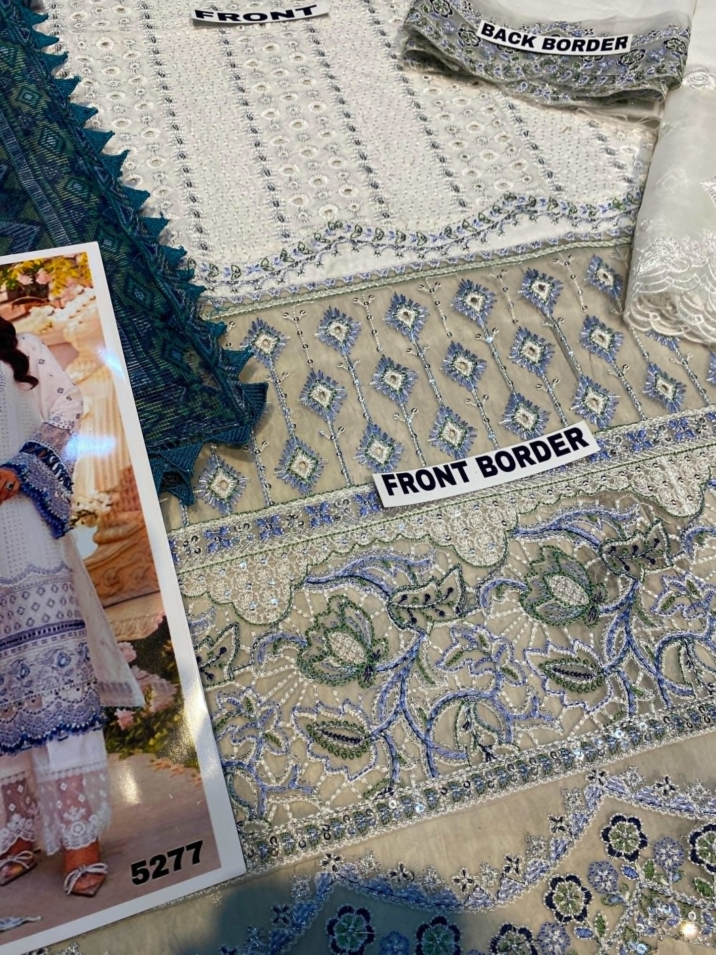 ANAYA CHIKANKARI LAWN COTTON NET