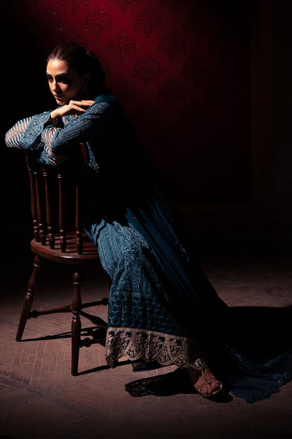 Azure Chiffon Embroidered  Collection