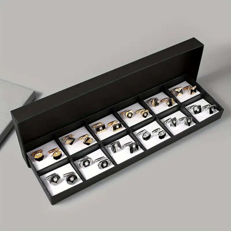 12 Piece Different Cufflinks