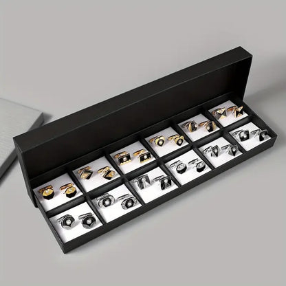 12 Piece Different Cufflinks