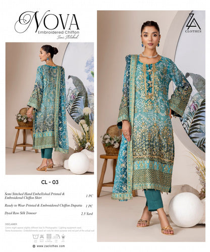 NOVA Embroidered Chiffon