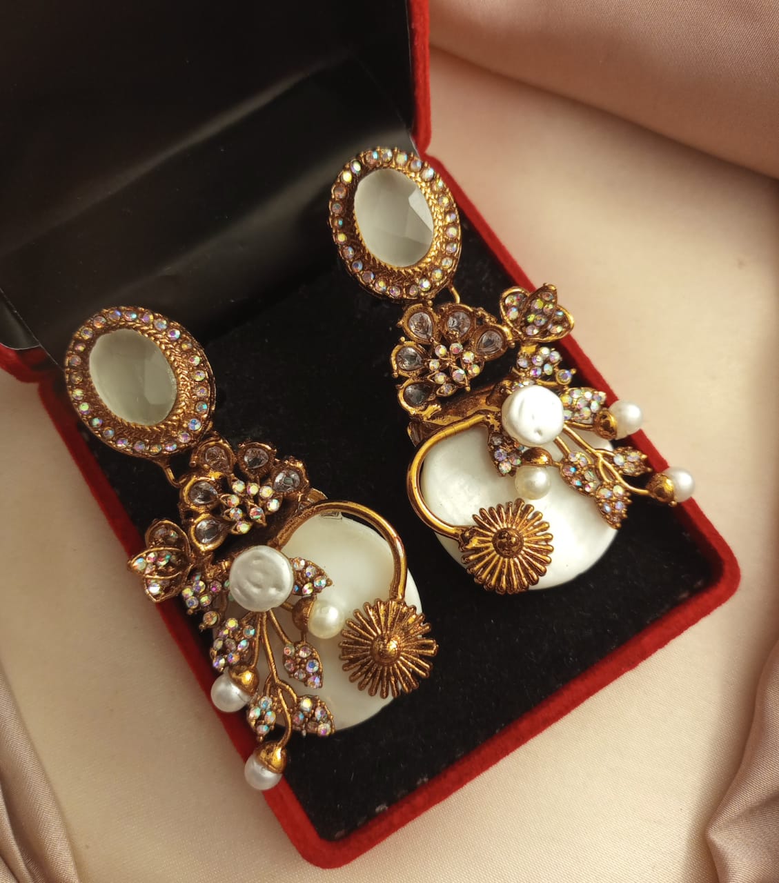 Fancy Stone Work Earrings