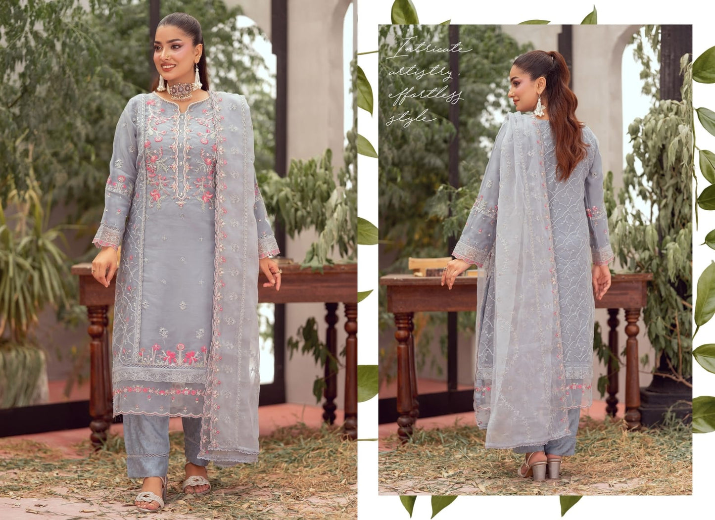 FALIHA Fancy ORGANZA Embroidered Collection 𝟸𝟶𝟸𝟼