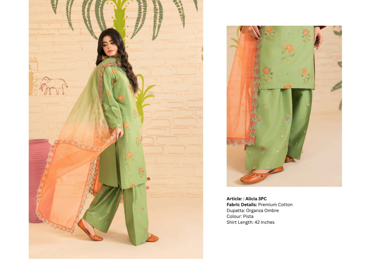 ZEENAT MOSHO PRET STITCHED COTTON CODES COLLECTION