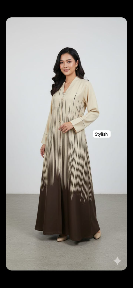 Front open abaya