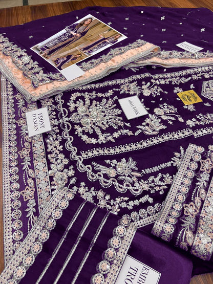 Aneela's Embroidered Chiffon Wedding Collection