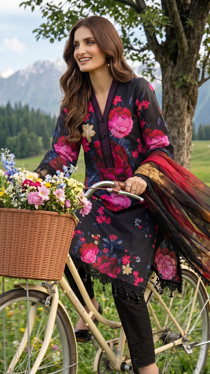 COLORS DIGITAL PRINTED LAWN CHIFFON DUPATTA EDITION
