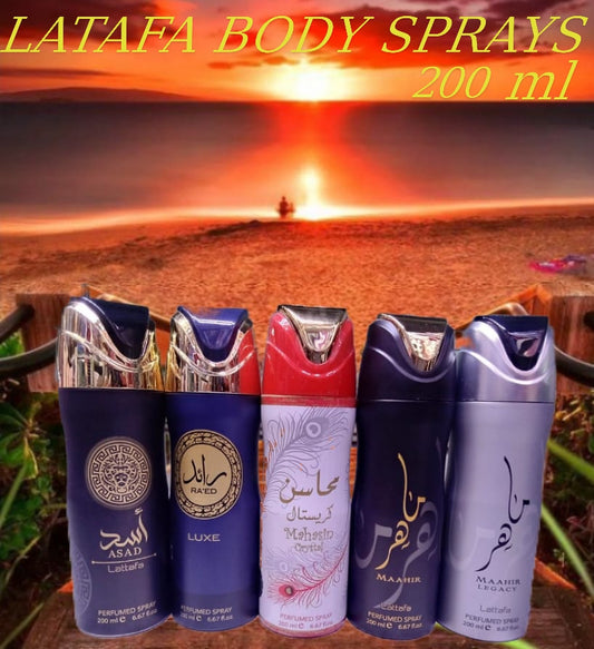 LATAFA BODY SPRAYS
