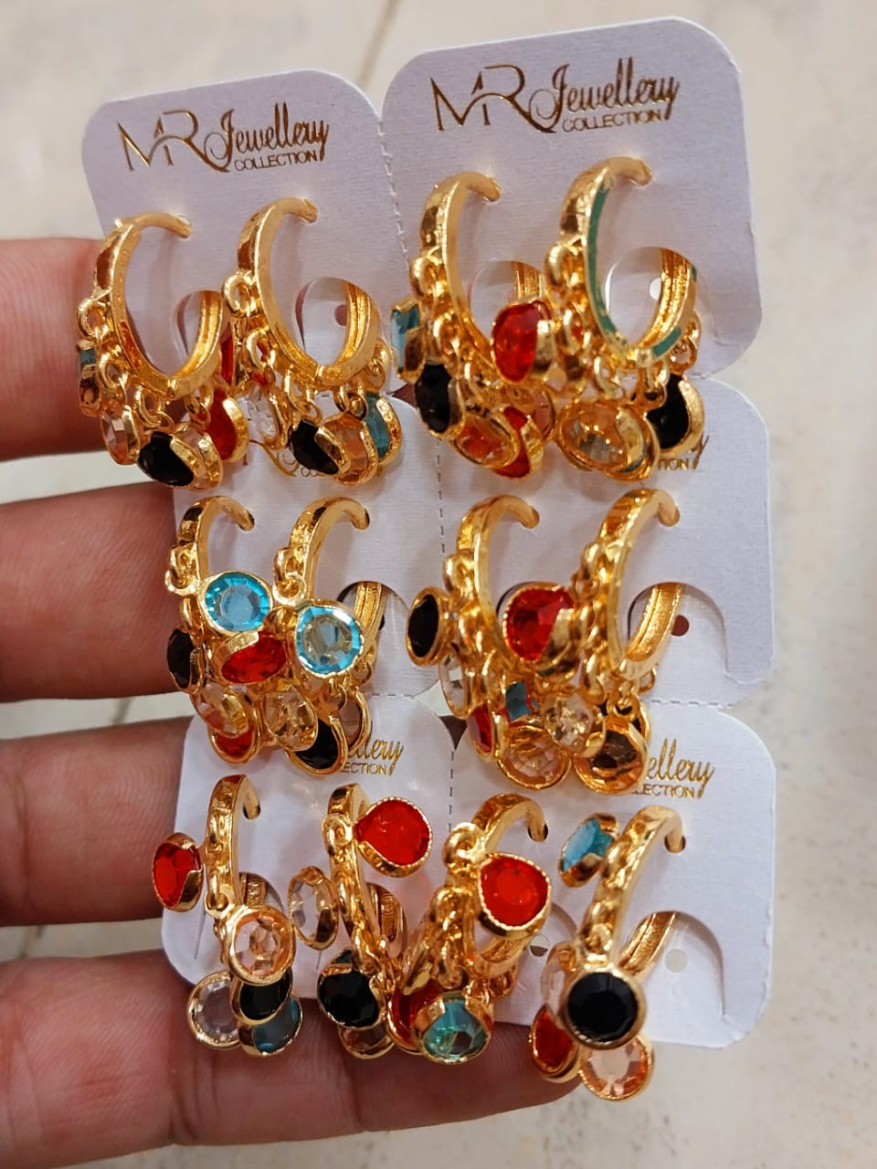 China gold plated earrings Bali