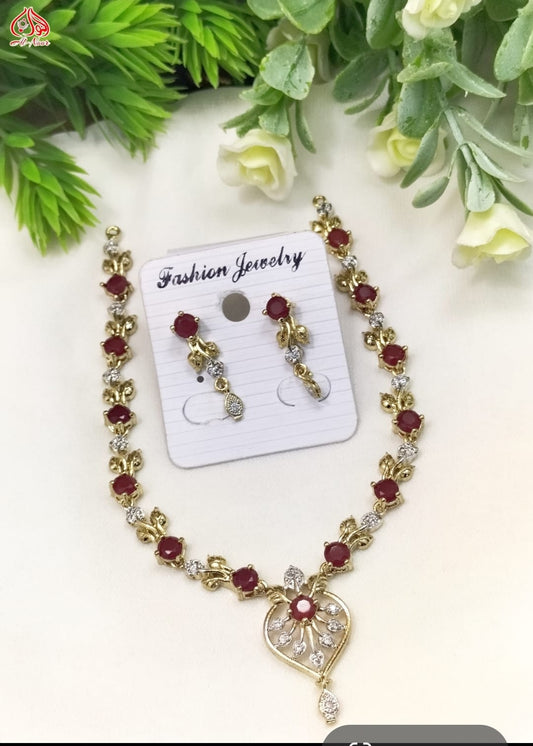 Indian Zarcon Gold plated party wear Set