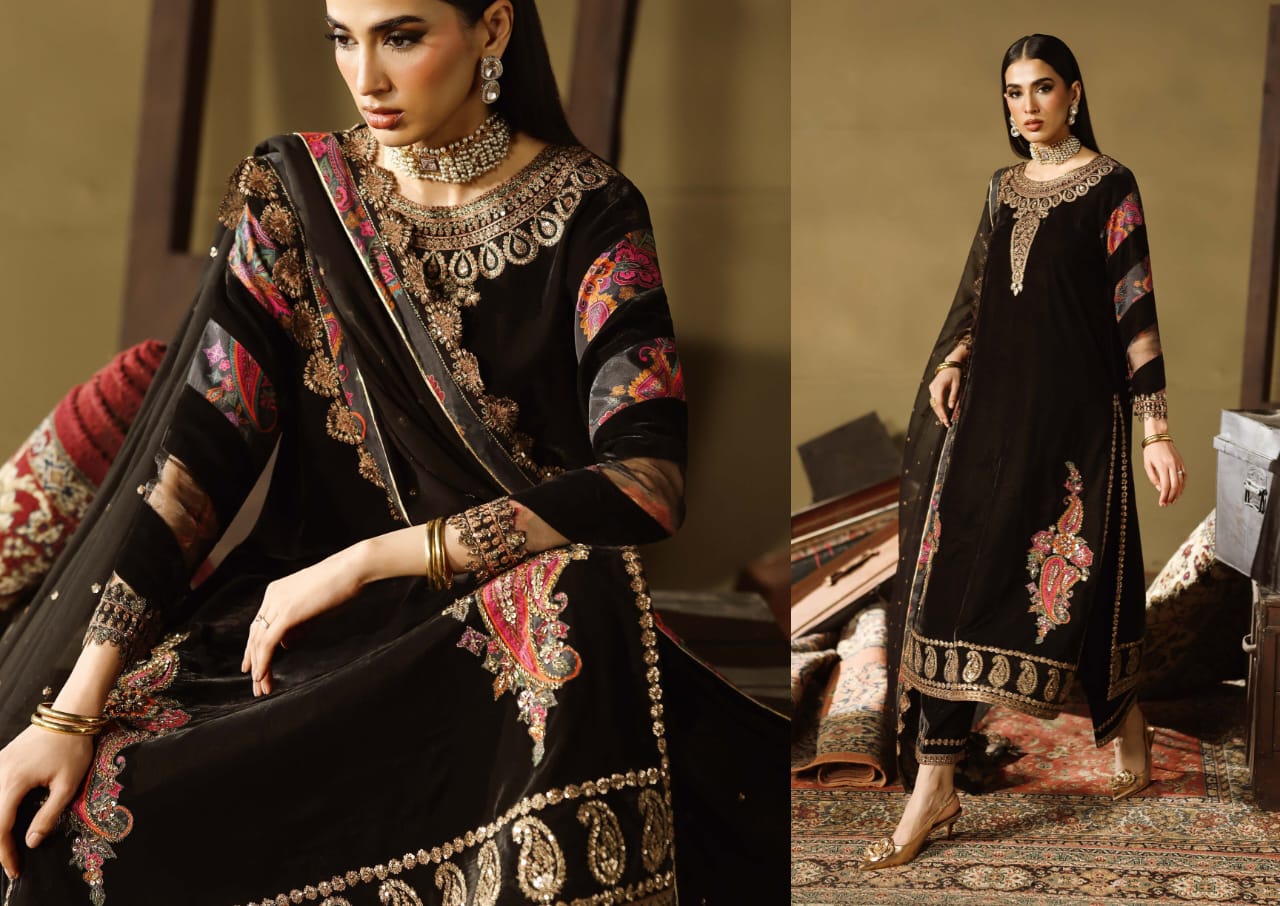 Charizma Signora Velvet Embroidered