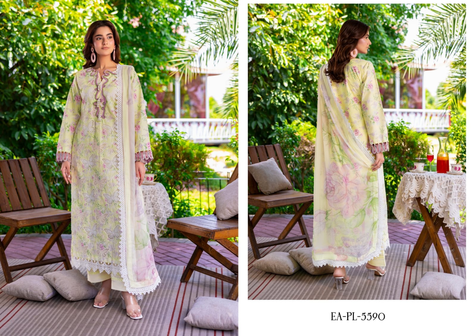 ESHAISHA PRINTED LAWN EMBROIDERED COLLECTION VOL-3