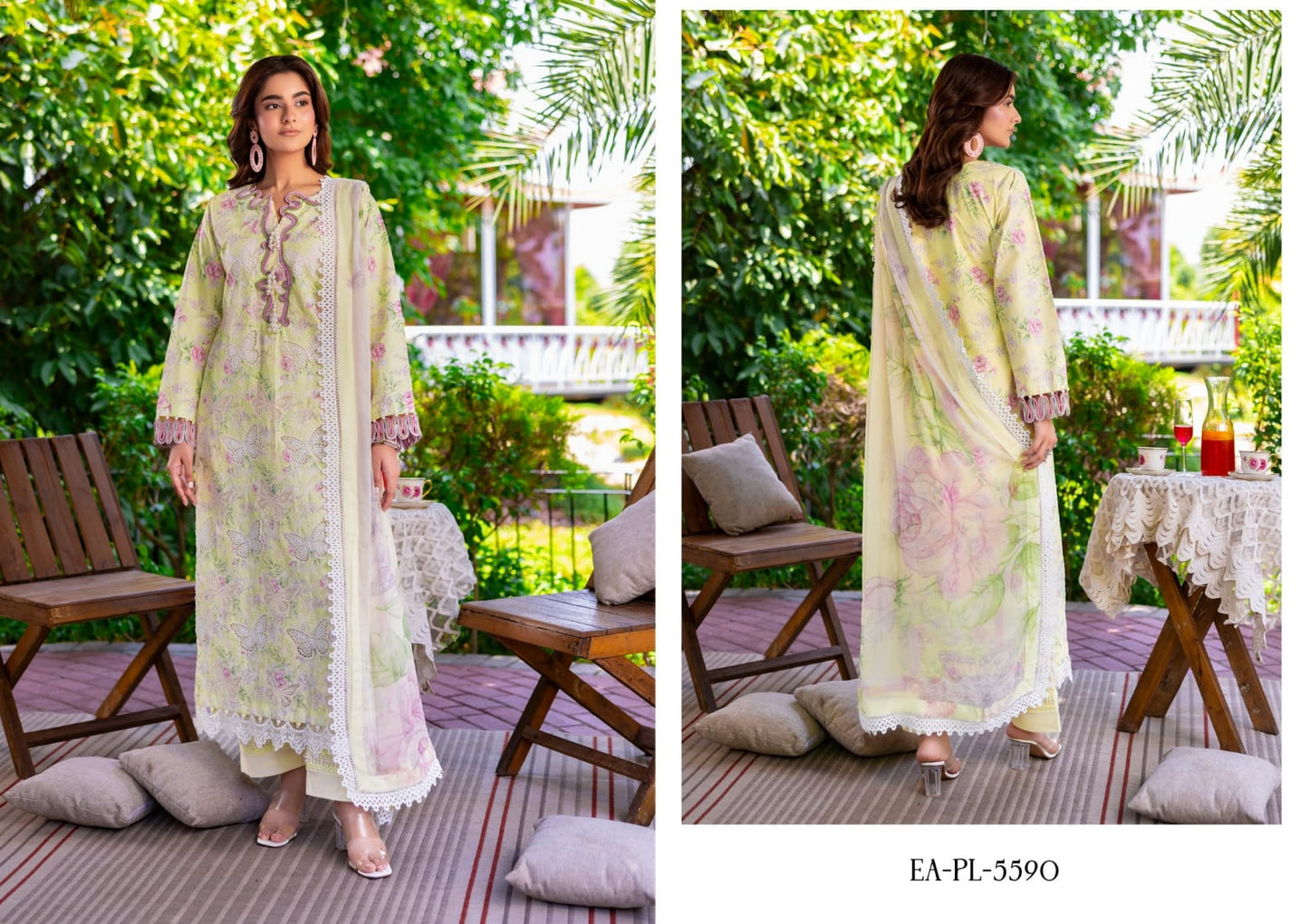 ESHAISHA PRINTED LAWN EMBROIDERED COLLECTION VOL-3