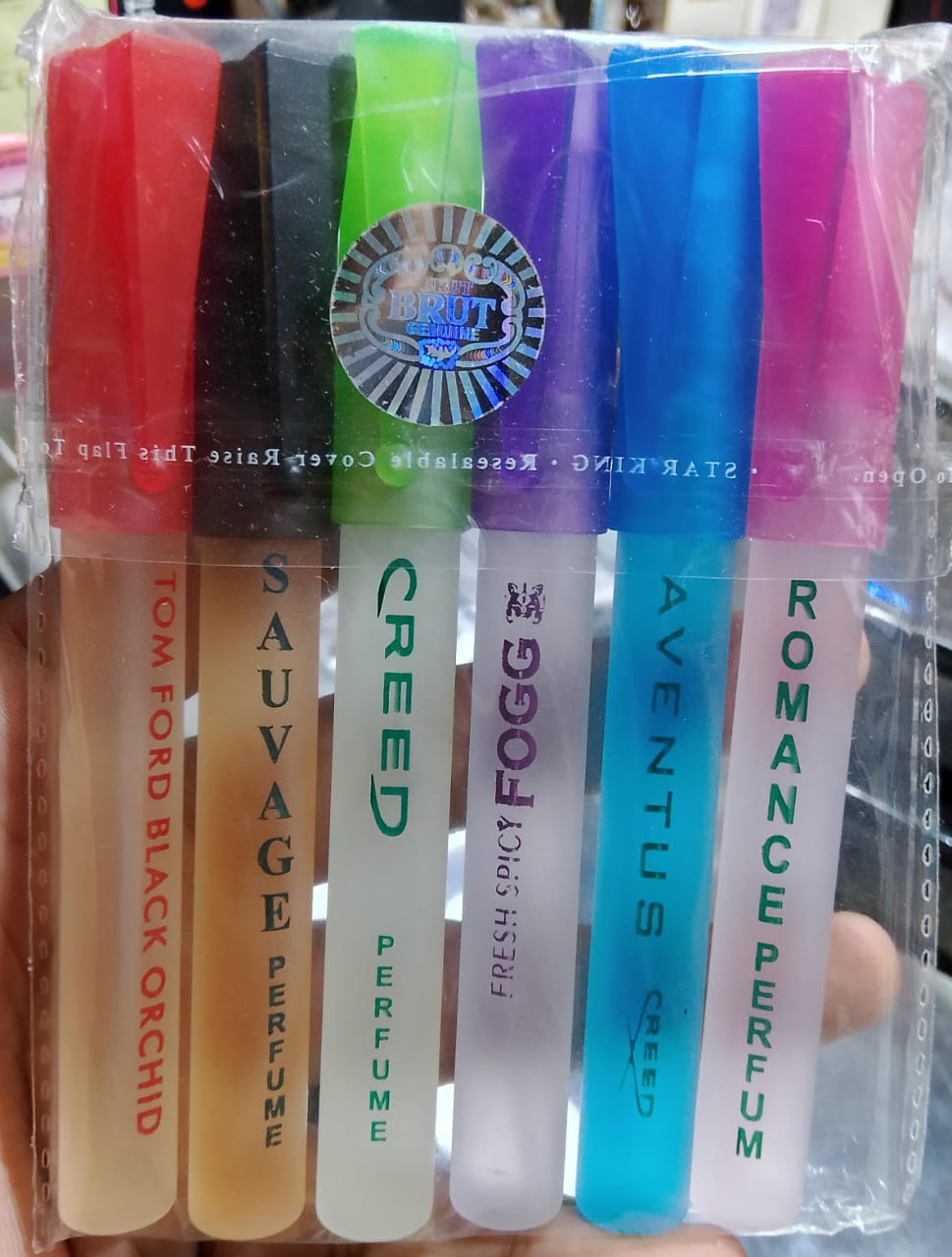 Pack of 6pcs 10ml pocket pen glass perfume