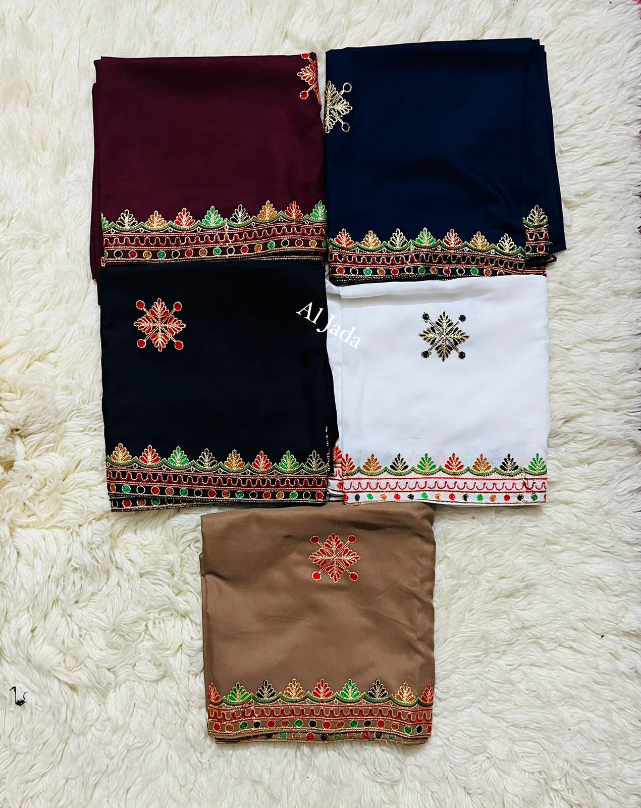 Chicha border swiss lawn embroidery