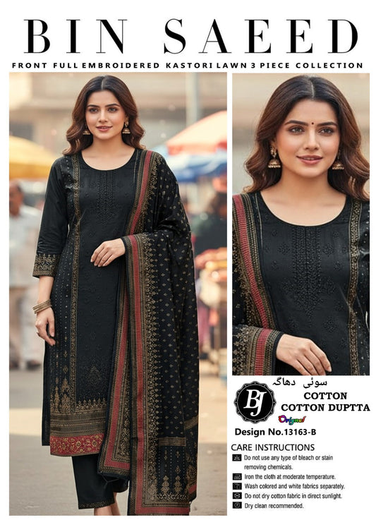 Bin Saeed Lawn Embroidered Collection BJ