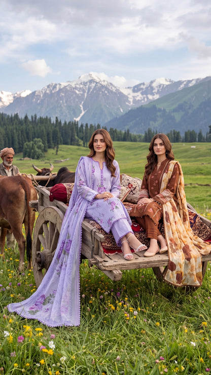 COLORS DIGITAL PRINTED LAWN CHIFFON DUPATTA EDITION