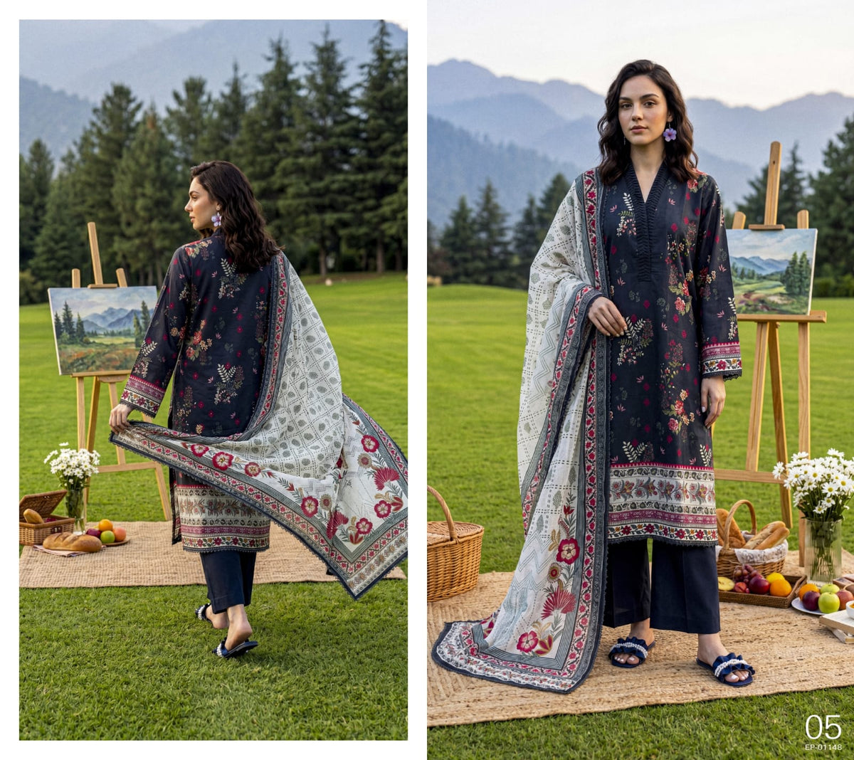 ELAYA PRINTS PREMIUM DROP 106 Lawn Prints