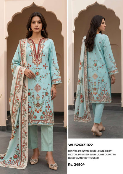 ZELLBURY LAWN Printed 3 PIECE Collection VOL-6 2026