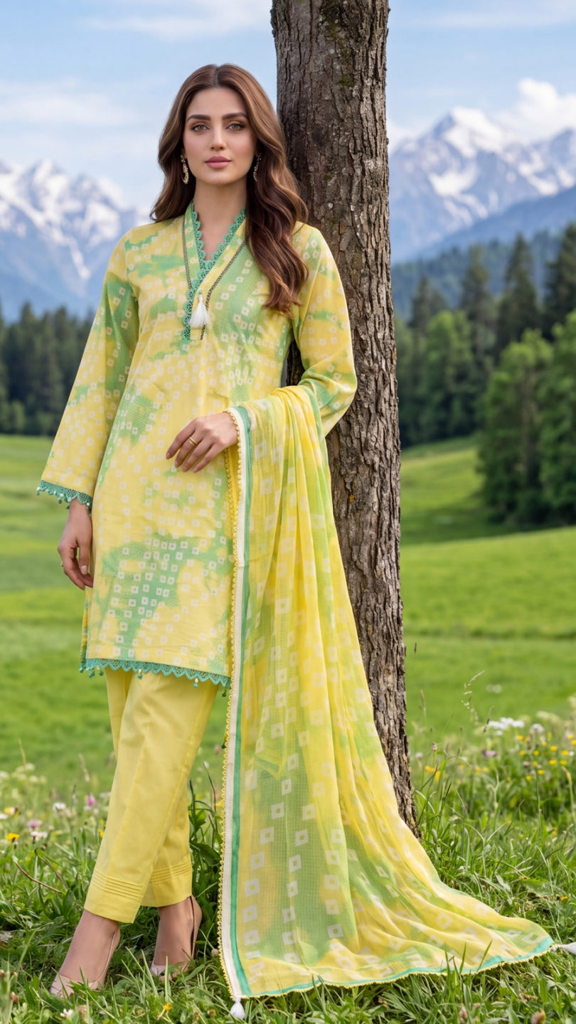 COLORS DIGITAL PRINTED LAWN CHIFFON DUPATTA EDITION