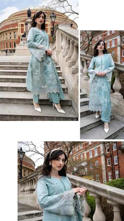 ALZOHAIB SUNSHINE BLOOM England Stories Embroidered Lawn