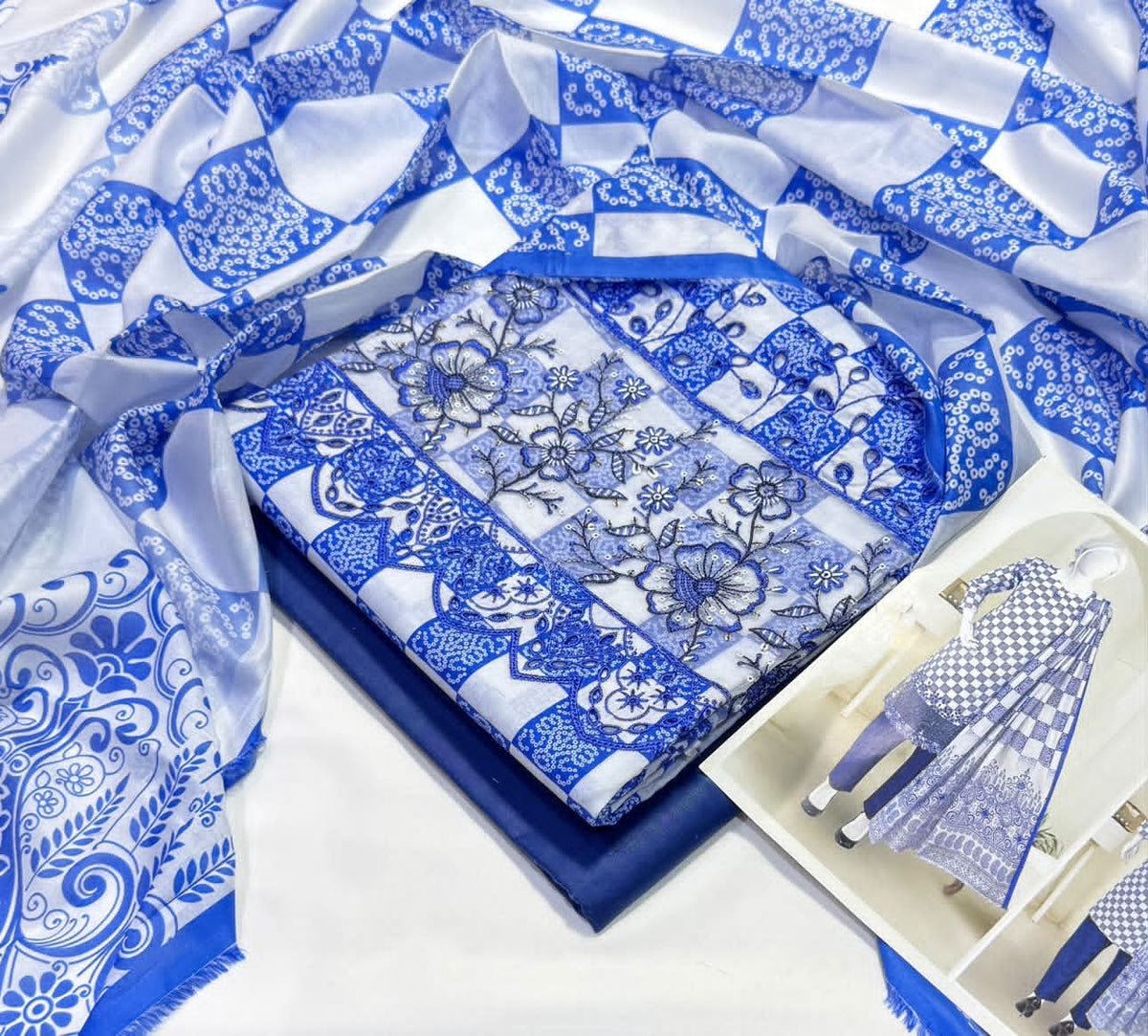 Boring Daman Embroidered Collection