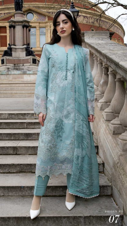 ALZOHAIB SUNSHINE BLOOM England Stories Embroidered Lawn