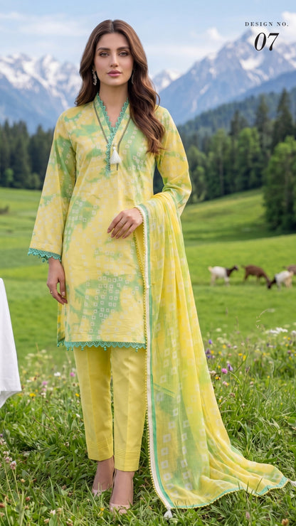 COLORS DIGITAL PRINTED LAWN CHIFFON DUPATTA EDITION