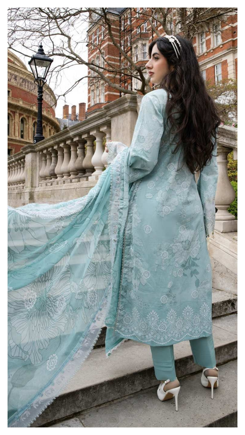 ALZOHAIB SUNSHINE BLOOM England Stories Embroidered Lawn