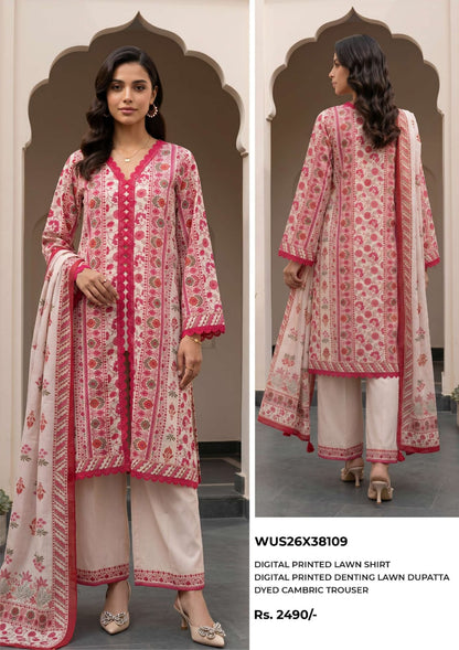 ZELLBURY LAWN Printed 3 PIECE Collection VOL-6 2026