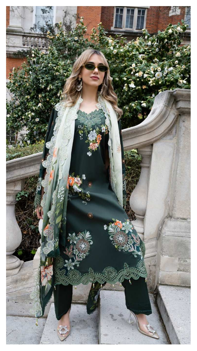 ALZOHAIB SUNSHINE BLOOM England Stories Embroidered Lawn