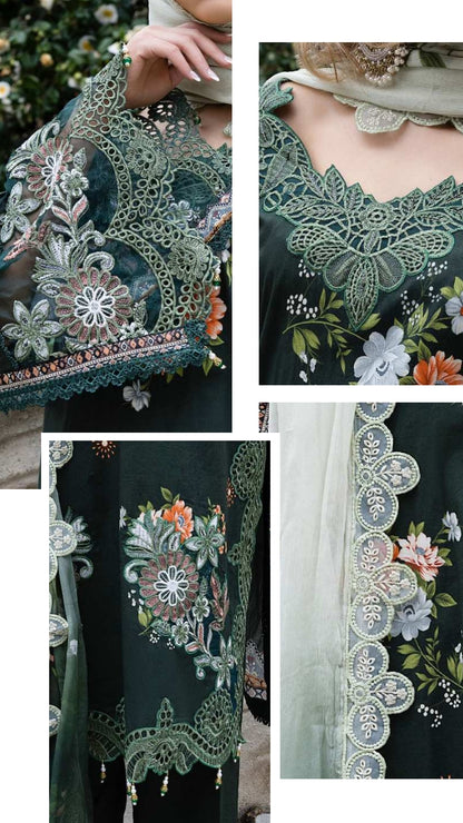ALZOHAIB SUNSHINE BLOOM England Stories Embroidered Lawn