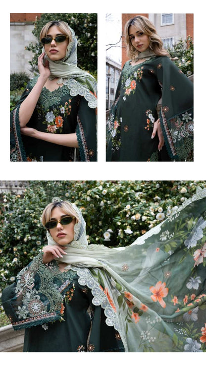 ALZOHAIB SUNSHINE BLOOM England Stories Embroidered Lawn