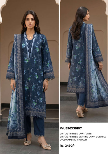 ZELLBURY LAWN Printed 3 PIECE Collection VOL-6 2026